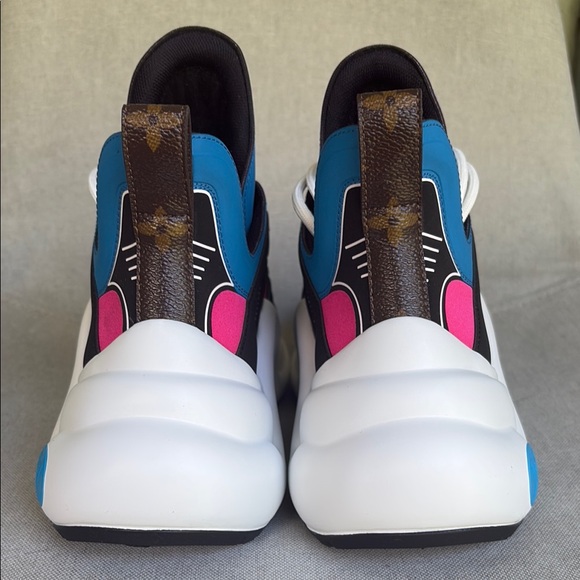 Louis Vuitton Pink and Blue Archlight Sneaker - Picture 3 of 8